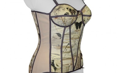 Torso support girdle in vintage design